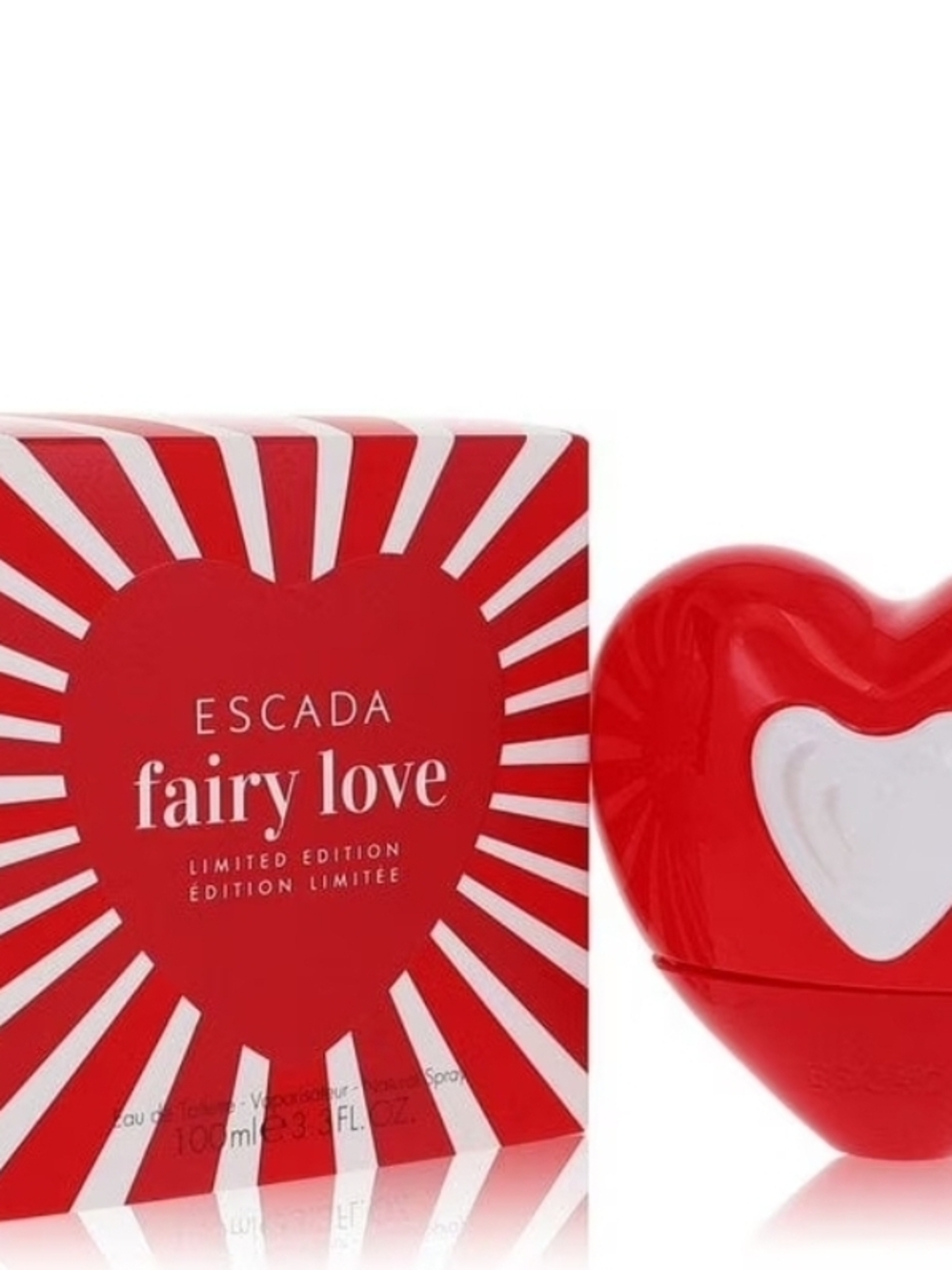 Escada Fairy Love Heart-Shaped Bottle - Red and White